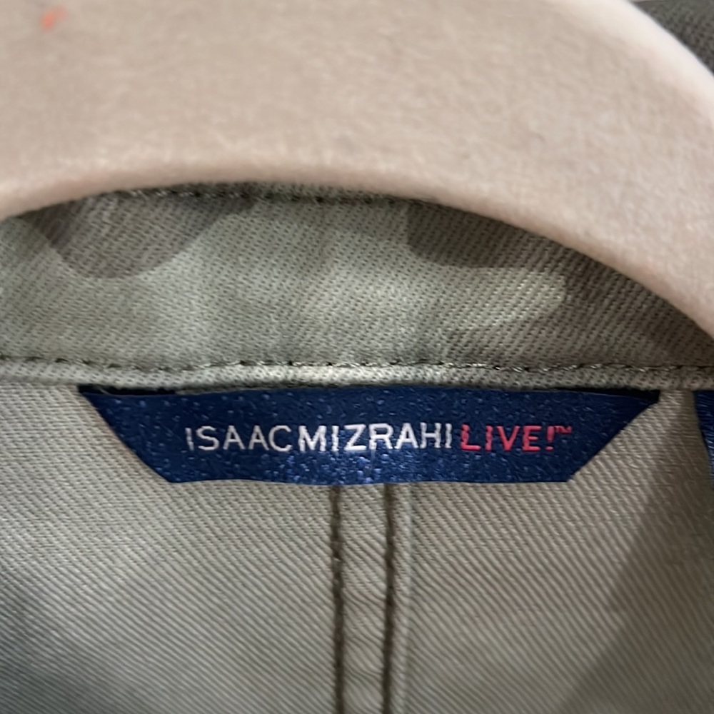 LIKE NEW ISAAC MIZRAHI LIVE! True Denim Printed Fringe Hem Jacket.  Size XS - Picture 6 of 14
